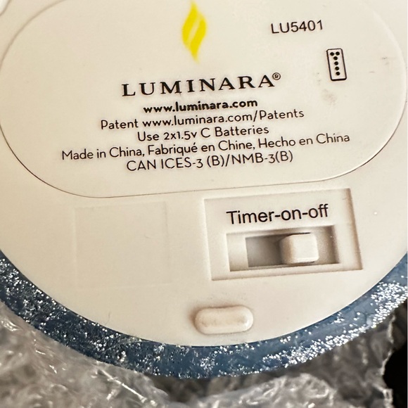 LUMINARA (R)  3 set Blue Sparkle “Flicker Candles” set - Picture 9 of 9